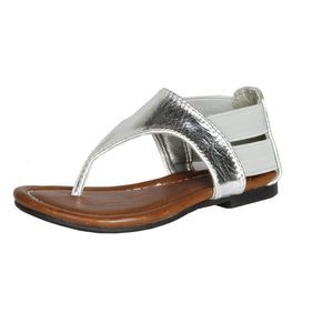 Max Footwear Ultra Jr Silver ToddlerG sandals 7 NEW